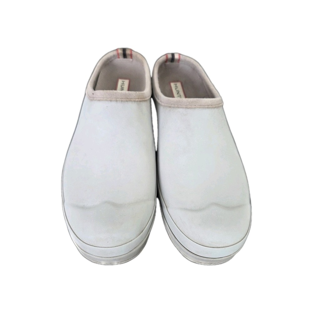 Hunter Light Blue Slide On Waterproof Shoes Comfort